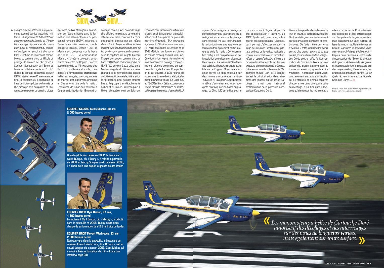 Cartouche doré show, show… Stéphane DUGAST